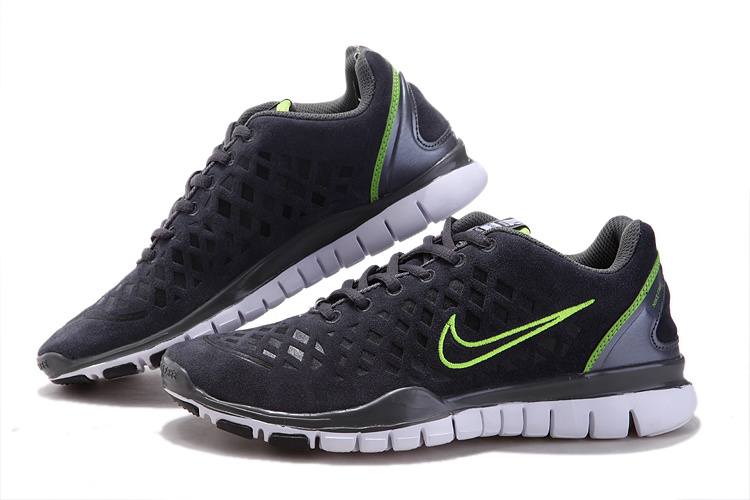 Hot Nike Free Tr Fit Men Shoes Black/Greenyellow